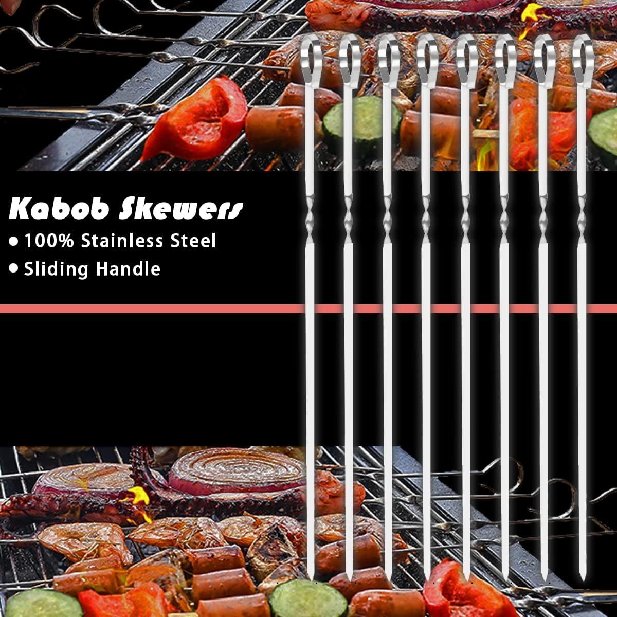 Bbq Accessories Kit - 20Pcs Stainless Bbq Grill Tools Set For Smoker Camping Barbecue Grilling Tools Bbq Utensil Set Outdoor Coo